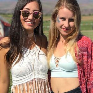 Free People fringe top